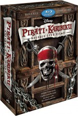 4Blu-Ray / Blu-ray film /  Pirti z Karibiku:Quadrilogie / Kolekce 1-4 / 4Blu-Ray