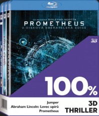 3D Blu-Ray / Blu-ray film /  Jumper / Abraham Lincoln / Prometheus / Kolekce / 3Blu-Ray