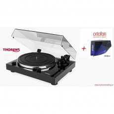 Gramofony / GRAMO / Gramofon Thorens TD 202 / Black Piano / Ortofon 2M Blue