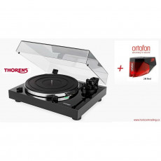 Gramofony / GRAMO / Gramofon Thorens TD 202 / Black Piano / Ortofon 2M Red