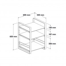 HIFI / GRAMO / Hi-Fi stolek / Norstone:Loft / Centrln dl / Walnut