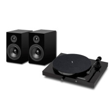Gramofony / GRAMO / Gramofon Pro-Ject JukeBox E1 HiFi Set Piano Black
