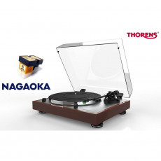 Gramofony / GRAMO / Gramofon Thorens TD 402 DD / Walnut+Nagaoka MP-110