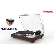 Gramofony / GRAMO / Gramofon Thorens TD 402 DD / Walnut+Nagaoka MP-110