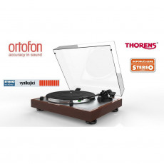 Gramofony / GRAMO / Gramofon Thorens TD 402 DD / Walnut+Ortofon 2M Blue