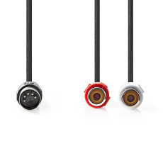 HIFI / HIFI / Redukn kabel DIN5 zstrka / samec na 2xRCA / zsuvky