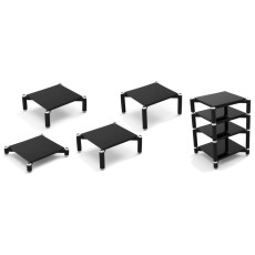 HIFI / HIFI / Hi-Fi stolek / Norstone:Spider Base / Black / 12cm