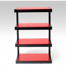 HIFI / HIFI / Hi-Fi stolek / Norstone:Esse Hifi / Black / Red Glass