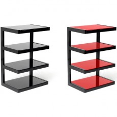 HIFI / HIFI / Hi-Fi stolek / Norstone:Esse Hifi / Black / Red Glass