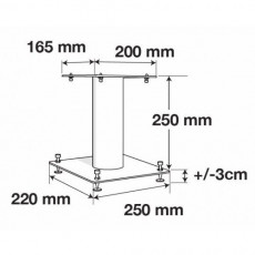 HIFI / HIFI / Stojan pro repro / Norstone Stylum S / Black / 2ks