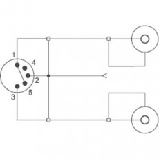 Gramofony / GRAMO / Redukn kabel DIN5 zstrka na 2xRCA zsuvka+uzemnn