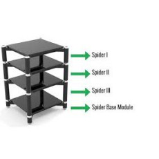 HIFI / HIFI / Hi-Fi stolek / Norstone:Spider Base / Black / 12cm