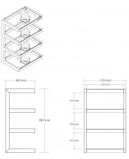 HIFI / HIFI / Hi-Fi stolek / Norstone:Esse Hifi / Black / Black