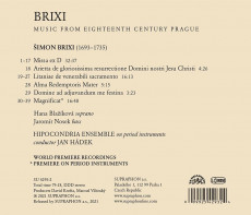CD / Brixi / Hudba Prahy 18. stolet / Hipocondria Ensemble