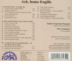 CD / Schola Gregoriana Pragensis / Ach,Homo Fragilis
