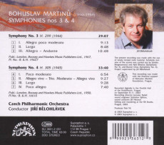 CD / Martin Bohuslav / Symfonie .3,4 / CPO / Blohlvek