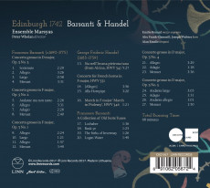 CD / Barsanti & Handel / Edinburgh 1742 / Digipack