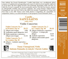 CD / Saint-Saens / Violin Concertos
