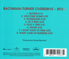 CD / Bachman Turner Overdrive / II