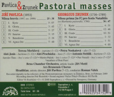 CD / Pavlica Ji/Zrunek / Pastoral Mases