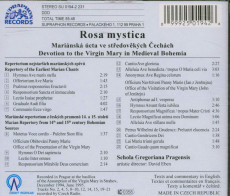 CD / Schola Gregoriana Pragensis / Rosa Mystica