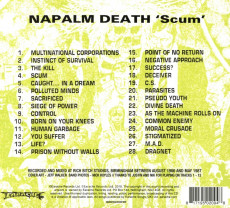 CD / Napalm Death / Scum / Remaster / FRD / Digipack
