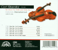 CD / Demeterov Gabriela / Stamitz C.-6 Duos For Violin And Viola