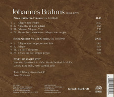 CD / Haas Pavel Quartet / Brahms:Kvintety