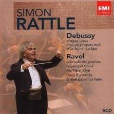 5CD / Debussy/Ravel / Orchestral Works / Rattle Simon / 5CD Box