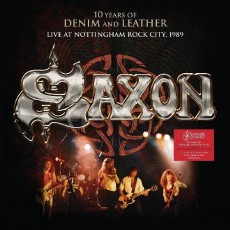 2LP / Saxon / 10 Years of Denim and Leather / Live / Vinyl / 2LP