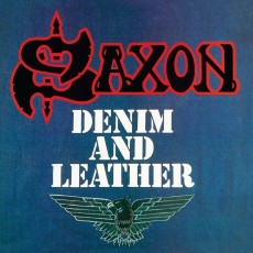 LP / Saxon / Denim And Leather / Blue,White,Grey Splatter / Vinyl