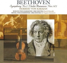 LP / Beethoven / Symphony No.2 / Violin Romances No.1&2 / Karajan / Vinyl