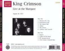 2CD / King Crimson / Live At The Marquee 1971 / 2CD