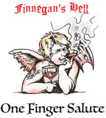 LP / Finnegan's Hell / One Finger Salute / White / Vinyl