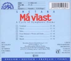 CD / Smetana Bedich / M vlast / Neumann