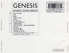 2CD / Genesis / Three Sides Live / Remasters / 2CD