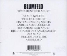 CD / Blumfeld / Testament Der Angst