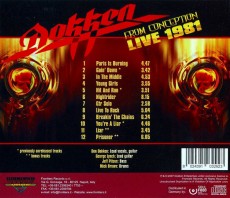 CD / Dokken / From Conception / Live 1981