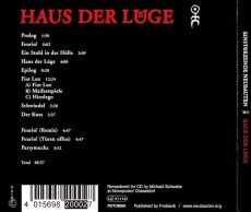 CD / Einsturzende Neubauten / Haus der Luege