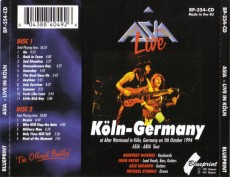 2CD / Asia / Live In Koln / Germany / 1994 / 2CD