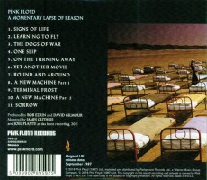 CD / Pink Floyd / Momentary Lapse Of Reason / Remastered 2011 / Digi