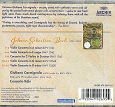 CD / Bach J.S. / Violin Concertos / Carmignola