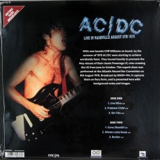 LP / AC/DC / Live In Nashville / August 8th 1978 / Vinyl / Picture