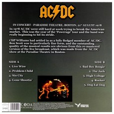 LP / AC/DC / Live Wires / Paradise Theatre,Boston 1978 / Vinyl