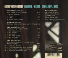 CD / Bennewitz Quartet / Ullmann,Krsa,Schulhoff,Haas