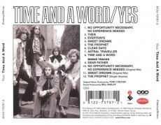 CD / Yes / Time And A Word / Remastered / Bonus Tracks