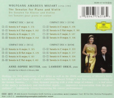 4CD / Mozart / Sonty pro klavr a housle / Mutter,Orkis / 4CD