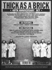 CD/DVD / Jethro Tull / Thick As A Brick / 40 Anniversary / Limited / CD+DVD