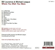CD / Laurance Bill & Michael League / Where You Wish You Were