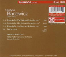 CD / Bacewicz Grazyna / Violin Concertos Nos.1,3 and 7 / J.Kurkowicz